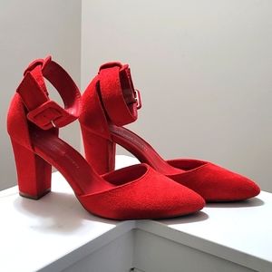 SWS Red Suede Heels
